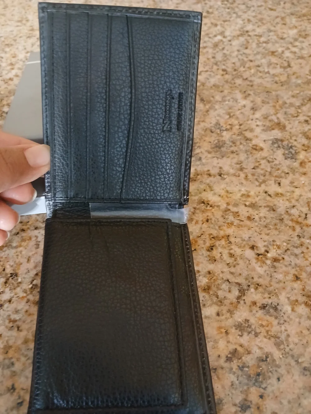 Nocona Men’s Blue & Black Tooled Leather Wallet